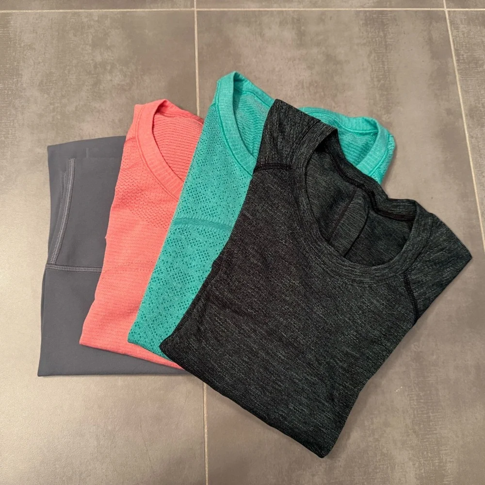 Lululemon Bundle Sz 10 Swiftly Tech Hip Length High Waist Align Pants Length 28” - Picture 2 of 16